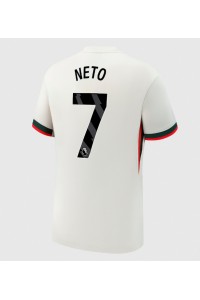 Chelsea Pedro Neto #7 Jalkapallovaatteet Vieraspaita 2025-26 Lyhythihainen